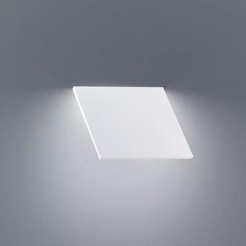 LED Wandleuchte Helestra Meta in Weiß bewegliches flaches 20x20cm LED-Panel