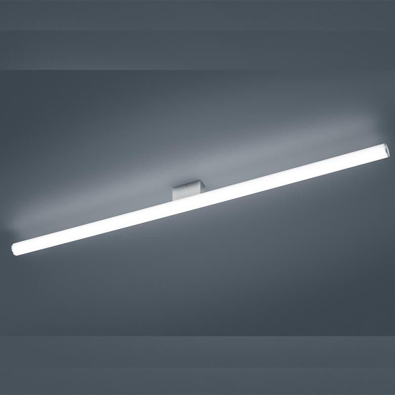 120cm Helestra LOOM LED Wandleuchte & Spiegeleuchte in Chrom & Transparent satiniert