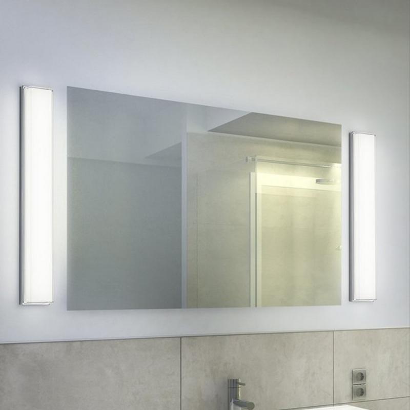 Helestra COSI LED Glas Wandleuchte & Spiegelleuchte in mattnickel 61cm