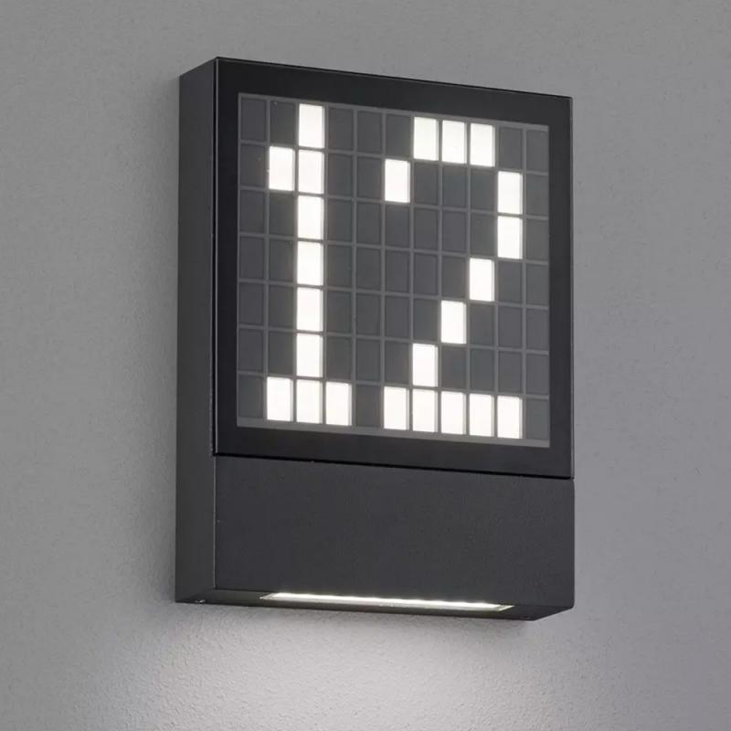 LED Hausnummernleuchte Helestra DIAL graphit IP54