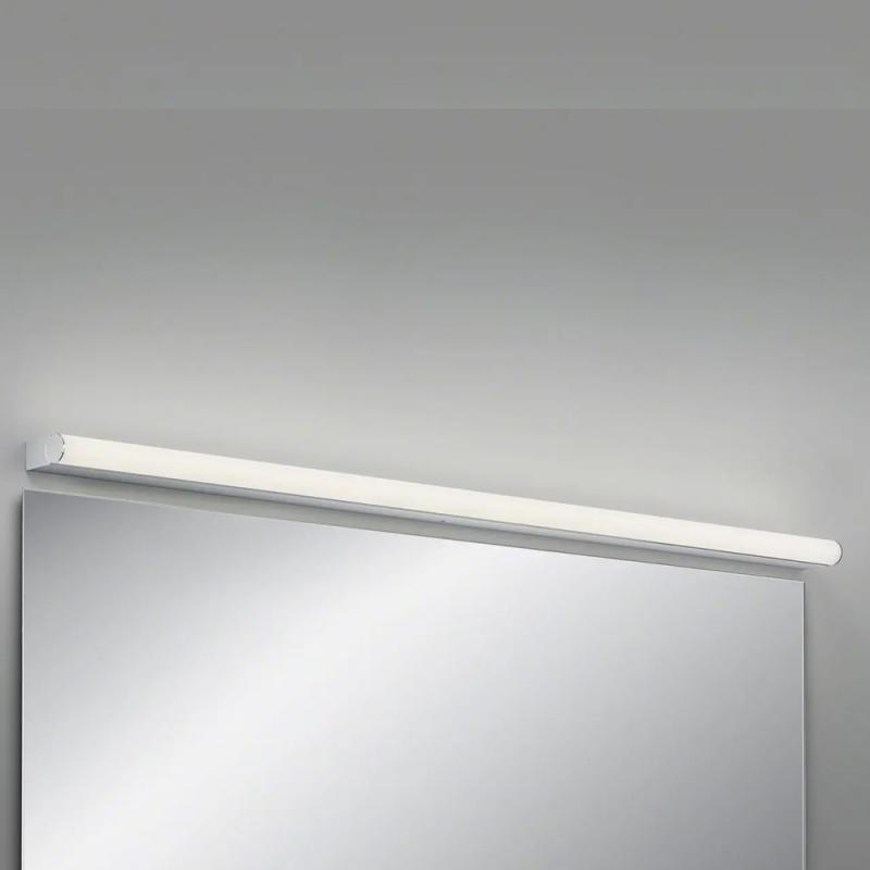 120cm Abgerundete Helestra PONTO-S LED Wand- und Spiegelleuchte in chrom