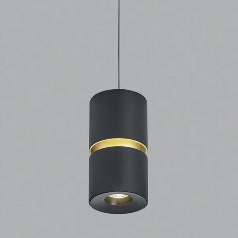 Helestra LED Pendelleuchte ROK in schwarz-gold