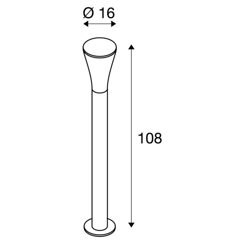 SLV 228925 ALPA CONE 100 Wegeleuchte anthrazit IP55