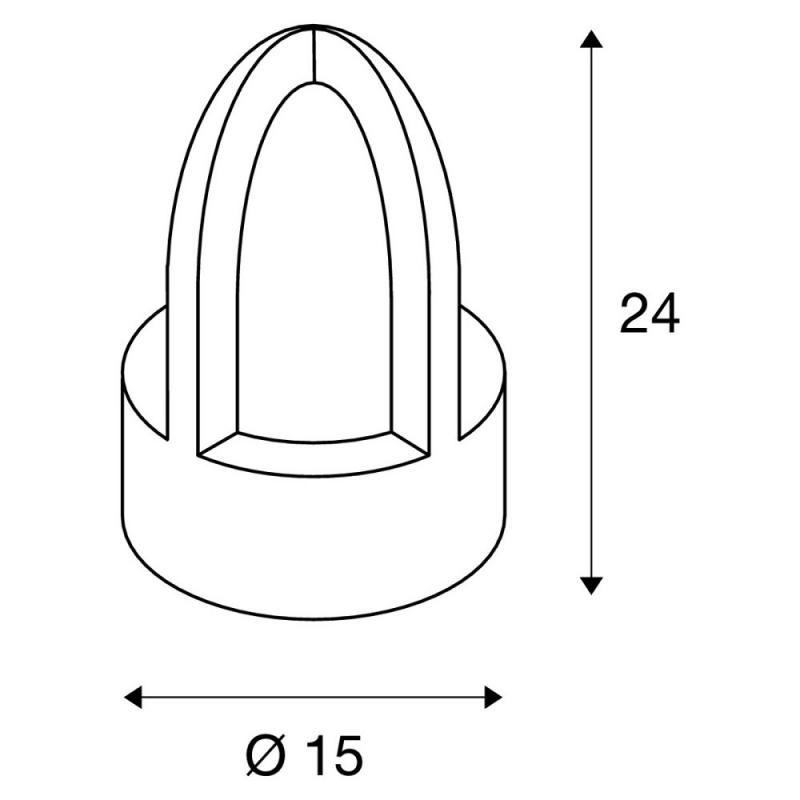 SLV 229430 RUSTY CONE Schwere Sockelleuchte aus Eisen mit Rostpanina rund IP54