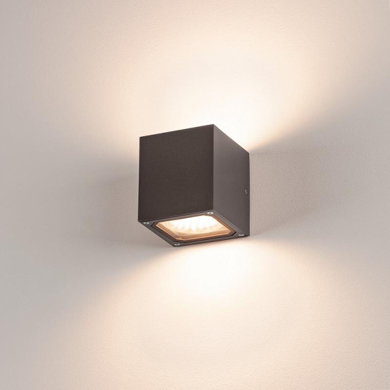 SLV 232535 SITRA CUBE Außenwandleuchte anthrazit Würfelform