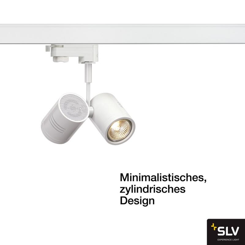 SLV 152231 BIMA II Leuchtenkopf, mattweiss, 2xGU10, max. 50W, inkl. 3P.-Adapter