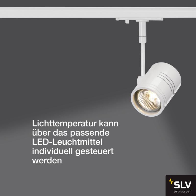 SLV 143441 BIMA I Leuchtenkopf, mattweiss, GU10, max. 50W, inkl. 1P.-Adapter