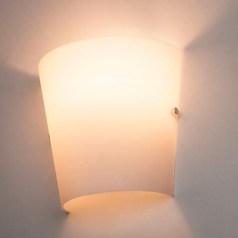 Klassische Wandlampe BASKET aus satiniertem halbrundem Glas weiß von SLV 151591