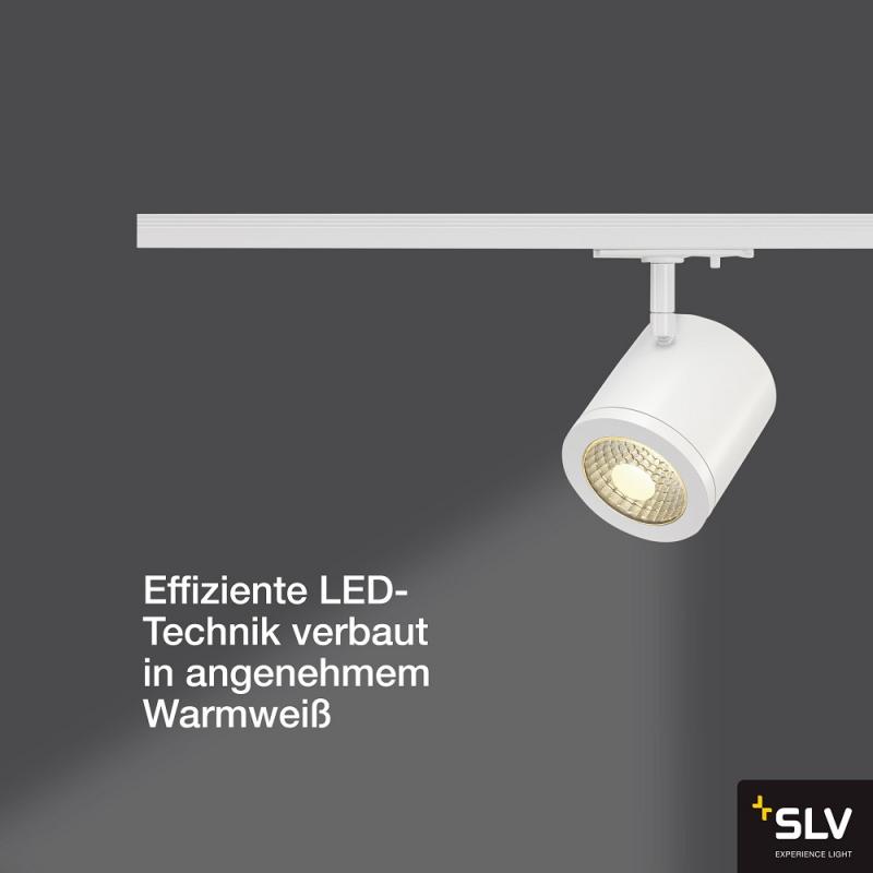 SLV 143951 ENOLA_C Spot, rund, weiss, 9W LED, 3000K, 55°, inkl. 1P.-Adapter