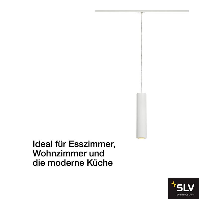 SLV 143961 ENOLA_B Pendelleuchte, PD-1, weiss, GU10, max. 50W, inkl. 1P.-Adapter