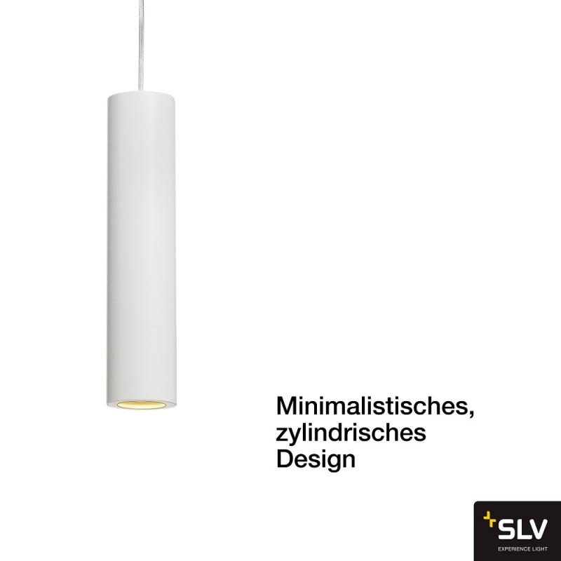 SLV 143961 ENOLA_B Pendelleuchte, PD-1, weiss, GU10, max. 50W, inkl. 1P.-Adapter