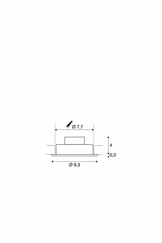 SLV 113876 NEW TRIA LED DL ROUND Set, Downlight, alu-brushed,6W,38°, 2700K, inkl. Treiber, Clipfed.