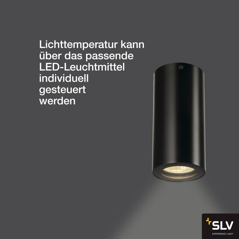 SLV 151810 ENOLA Deckenstrahler in schwarz