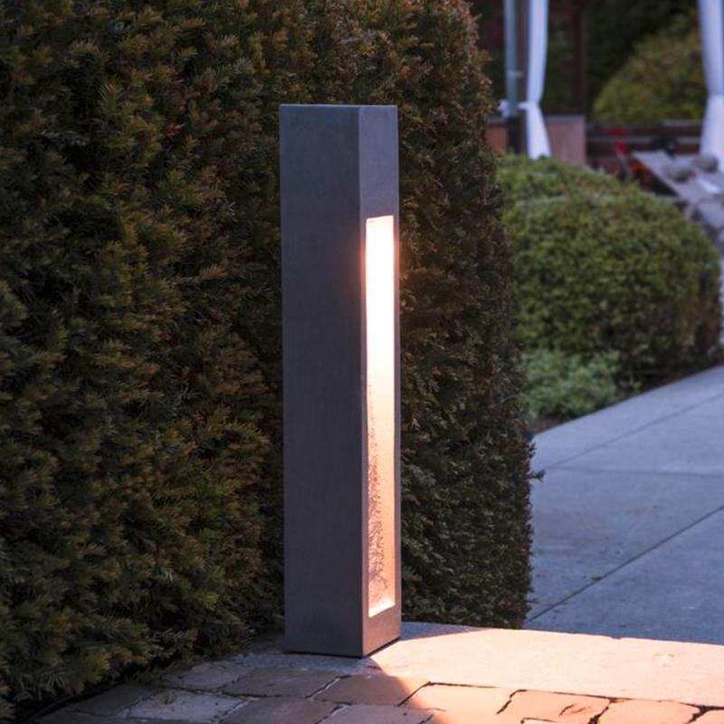 SLV 231371 ARROCK STONE LED Wegeleuchte aus Naturstein 75cm hoch eckig