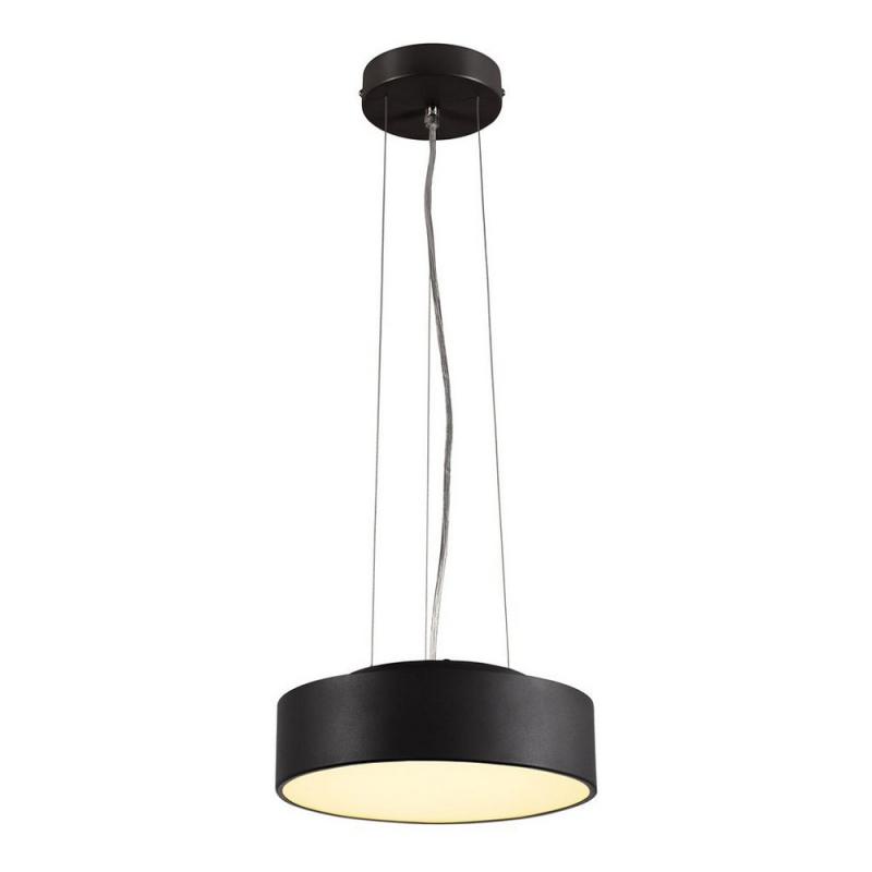 Ausdruckstarke MEDO LED Deckenleuchte elegant in schwarz 28cmØ für warmweißes Lichtambiente SLV 135020