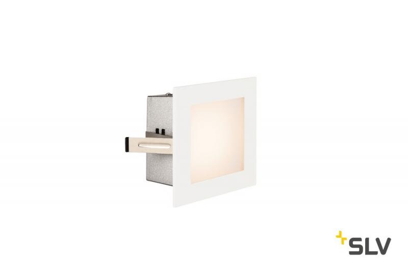 SLV FRAME LED Quadratische Wandeinbauleuchte BASIC mit warmweißem Licht 1000576