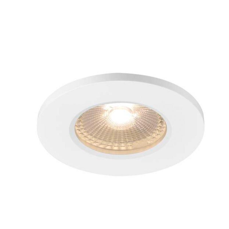 SLV 1001016 KAMUELA ECO LED Fire-rated Deckeneinbauleuchte, weiss, 3000K, 38°, dimmbar, IP65