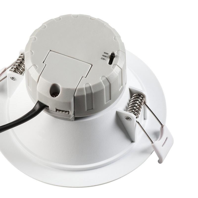 Dezente weiße AKALO LED-Deckeneinbauleuchte einstellbare Farbetemperatur weiss SLV 1001264