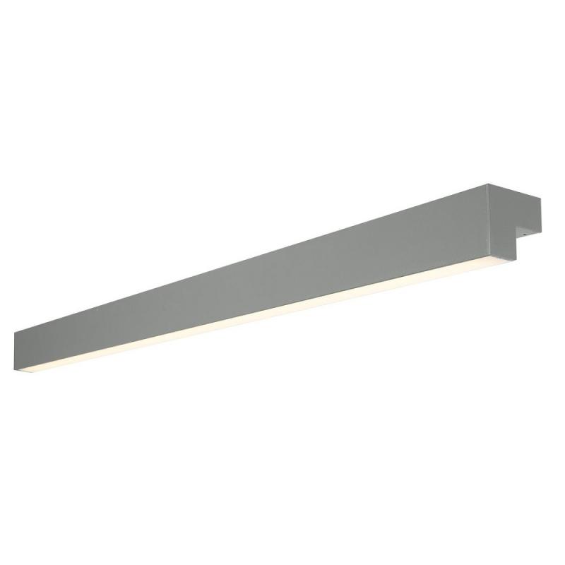 SLV 1001305 L-LINE 120cm LED Wandleuchte Spiegellicht Bad & Flur warmweise leistungsstarke LED mausgrau