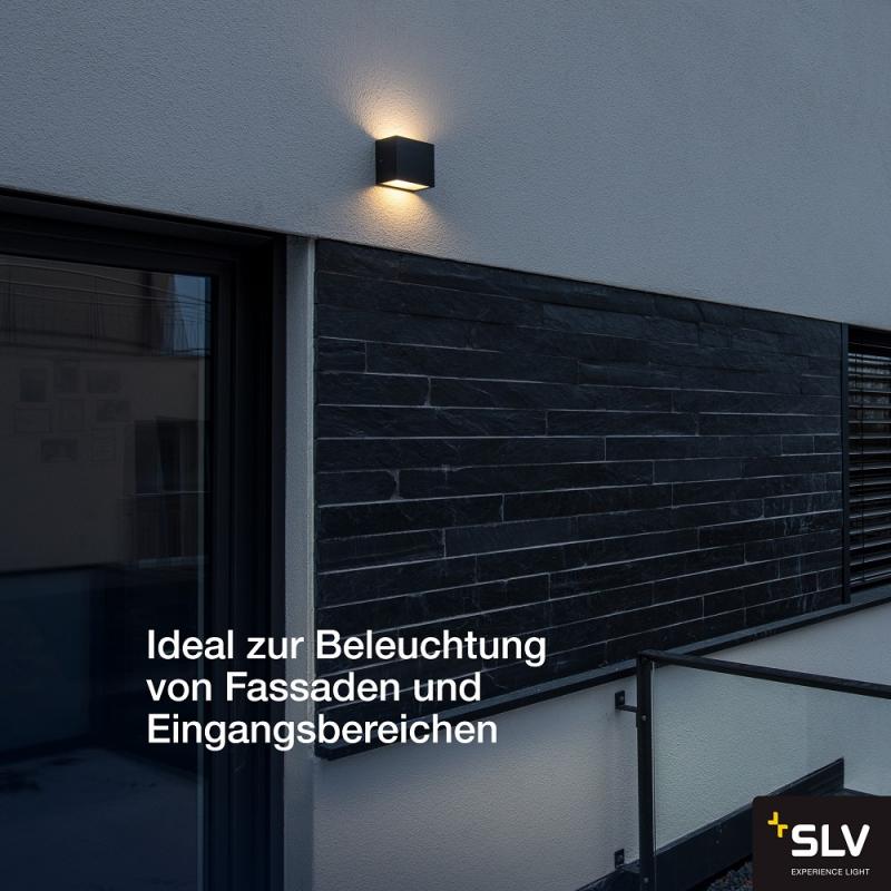 SLV 1002032 SITRA CUBE LED Aussenwandleuchte up&down anthrazit IP44 3000K