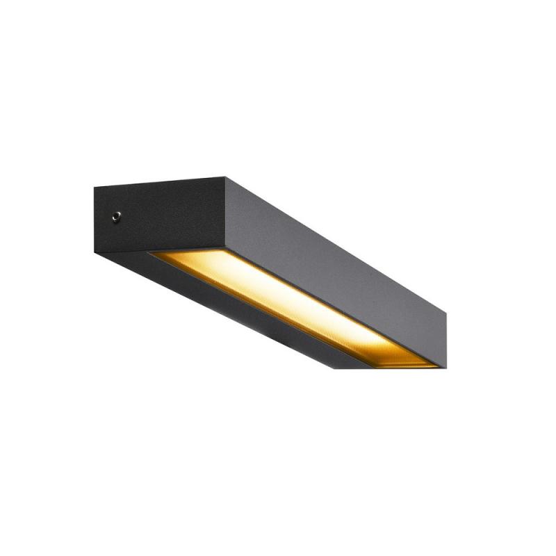 SLV 1002069 PEMA Rechteckige Außenwandleuchte in anthrazit mit warmweißer LED IP54