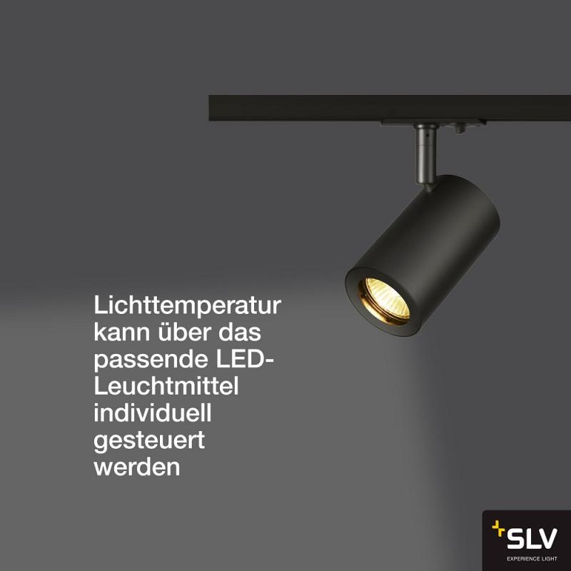 SLV 1002110 ENOLA_B TRACK SPOT QPAR51 schwarz 50W inkl. 1P.-Adapter