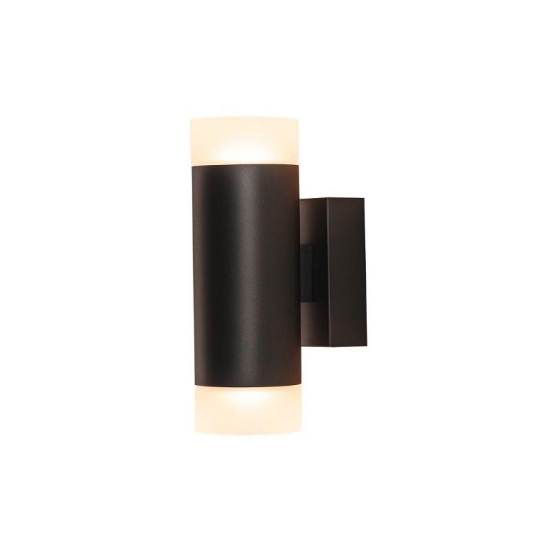 Schwarze zylindrische LED-Wandleuchte 2-flammig ASTINA UP/DOWN SLV 1002933