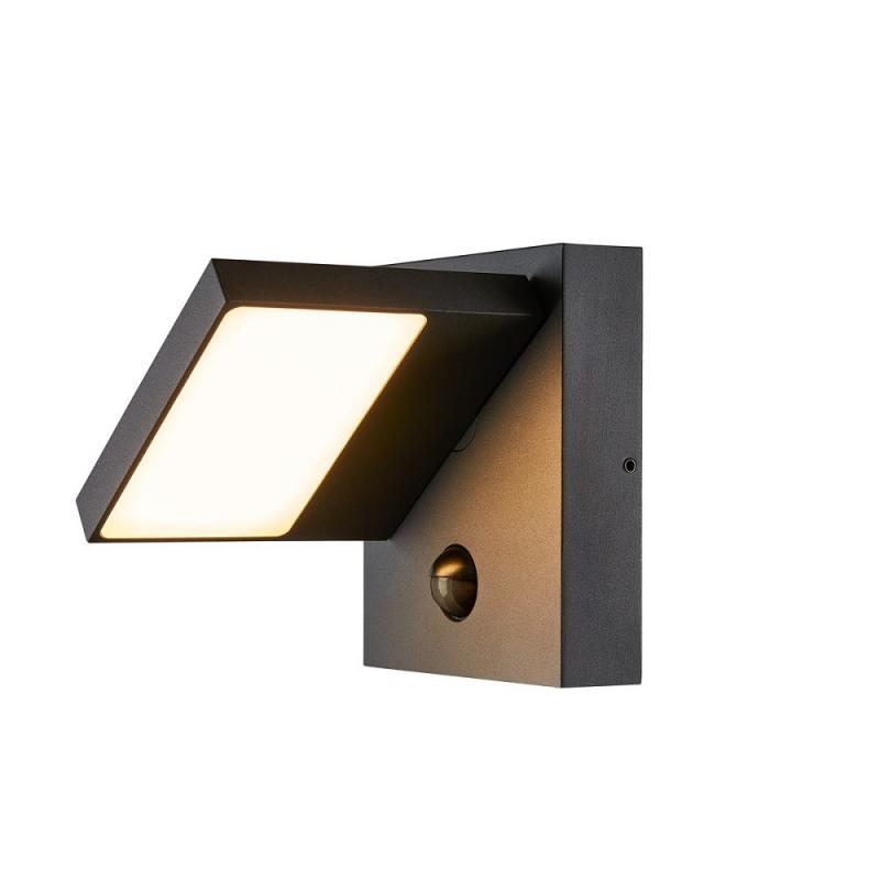 SLV 1002990 ABRIDOR Outdoor LED Wandleuchte Bewegungssensor schwenkbar IP55 anthrazit