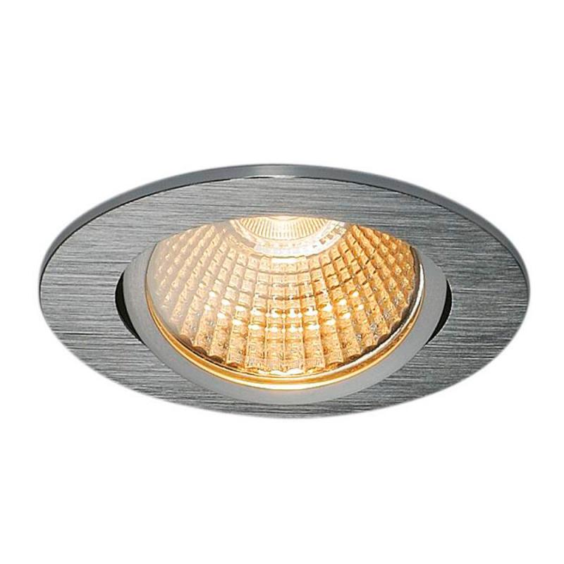 SLV 1003067 NEW TRIA 68 I CS LED Deckeneinbauleuchte 11W alu 2700K rund