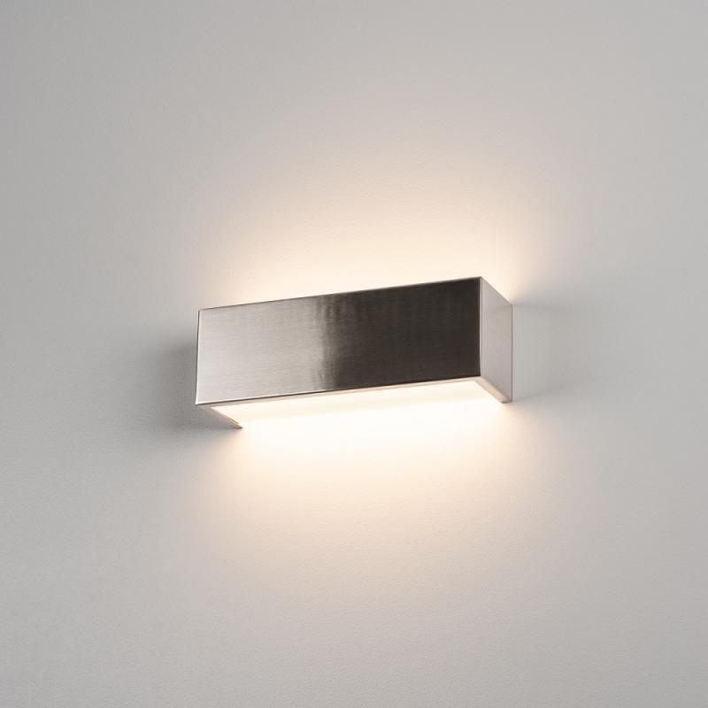 Zeitlose eckige Wandleuchte CHROMBO grau mit warmweißer LED SLV 1003317