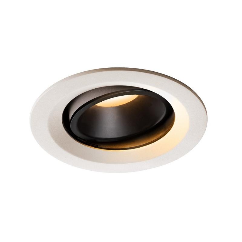 SLV 1003568 NUMINOS MOVE DL M Indoor LED Deckeneinbauleuchte weiß/schwarz 2700K 40° dreh- und schwenkbar