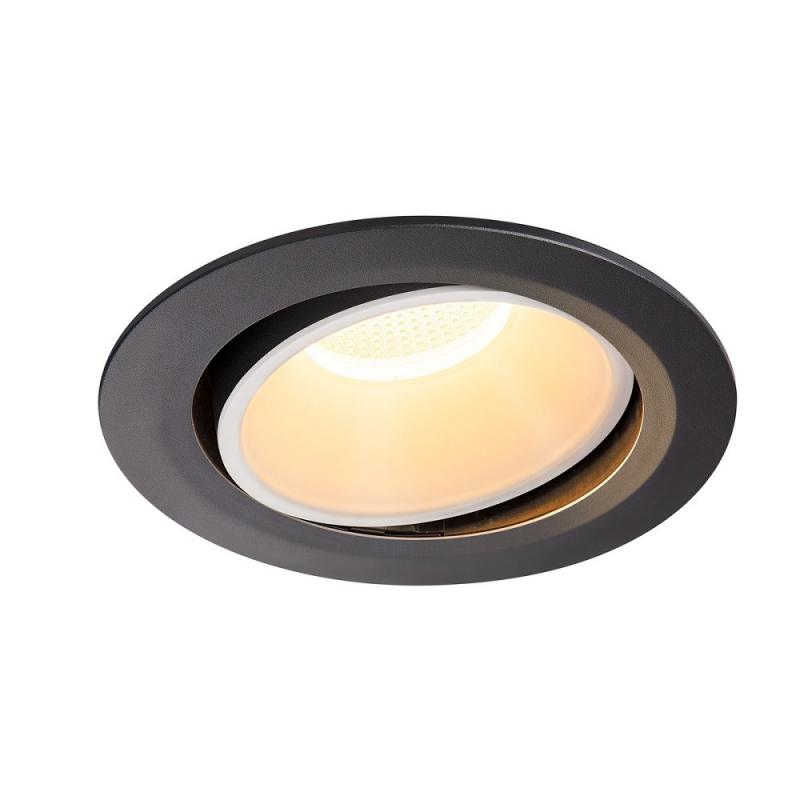 SLV 1003722 NUMINOS MOVE DL XL Indoor LED Deckeneinbauleuchte schwarz/weiß 3000K 20° dreh- und schwenkbar