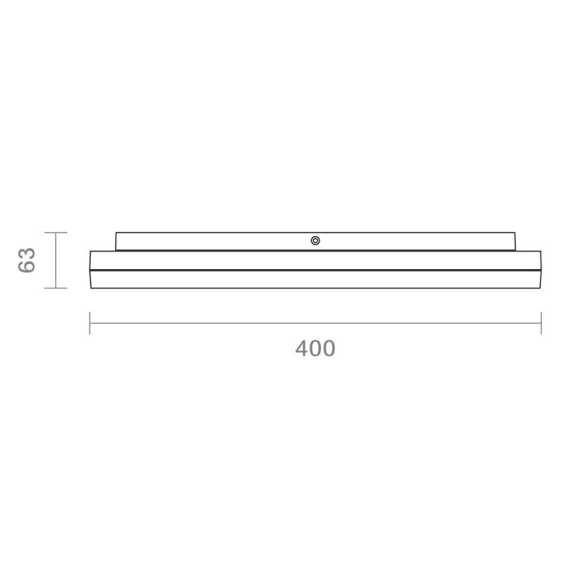 Quadratische LED-Deckenleuchte SQUARE 40x40cm 38W 3000K  blendfrei IP20 Sigor