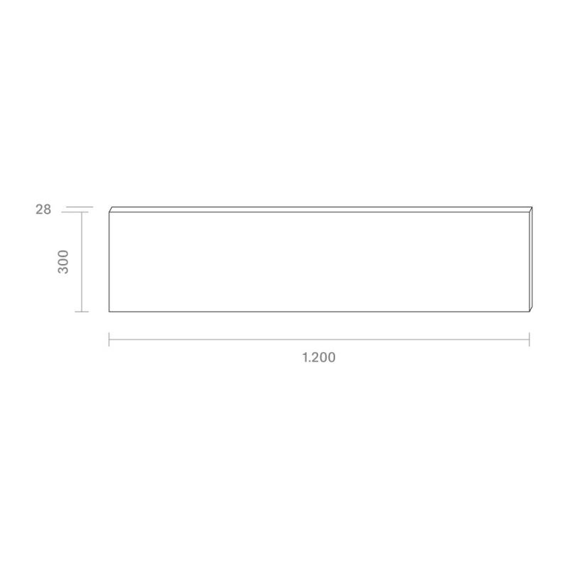 Sigor Ultra Flaches LED-Panel Aufbau weiß 120x30cm 36W 3000K warmweißes Licht UGR<19