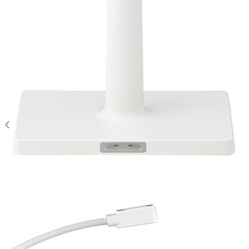 Sigor Akku-Tischleuchte NUINDIE Charge in Weiß In & Out dimmbar mit Handyladefläche
