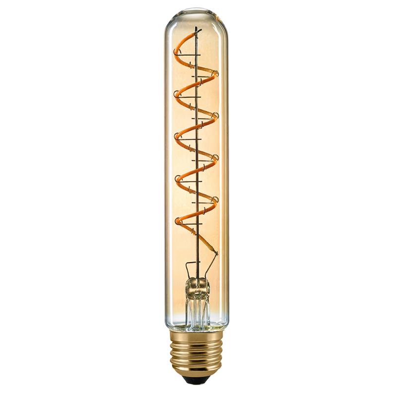 Sigor E27 dimmbare Curved LED-Röhrenlampe in Gold 4W wie 25W extra warmweißes Licht 1800K