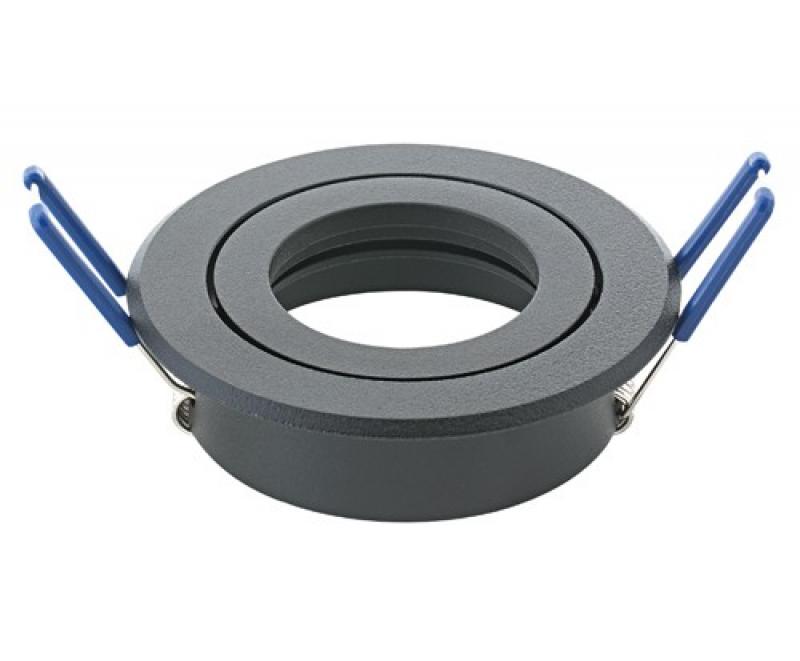 Aluminium Einbauleuchte Ring 83mm schwarz schwenkbar Sigor