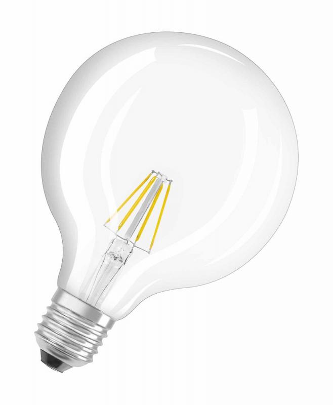 Nur noch angezeigter Bestand verfügbar: Osram LED Lampe Retrofit GLOBE 125 E27 Filament 2700K wie 60W