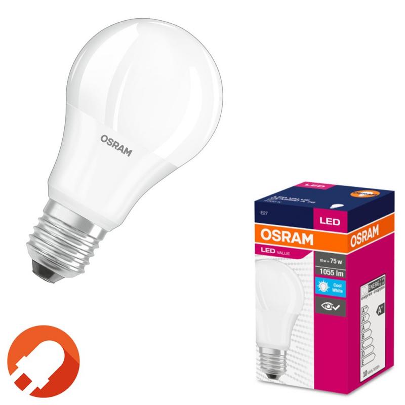 Osram E27 LED Lampe VALUE weiß mattiert 10W wie 75W universalweißes Licht