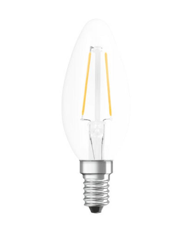 Bellalux E14 LED Classic Filamentleuchtmittel in Kerzenform 25 W Ersatz warmweiß für Wohnbeleuchtung