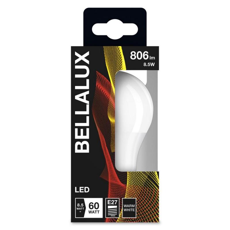 BELLALUX LED Leuchtmittel A60 E27 wie 60 Watt Warmweiße Birne Matt