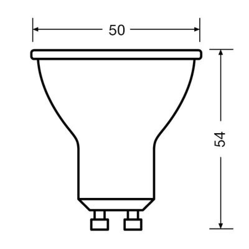 OSRAM GU 10 Value PAR16 LED Reflektor 120° 4,5W wie 35W neutralweiß 4000K - breiter Lichtkegel