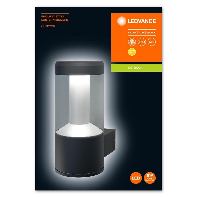 LEDVANCE ENDURA STYLE Lantern LED Wandleuchte Modern Dunkelgrau