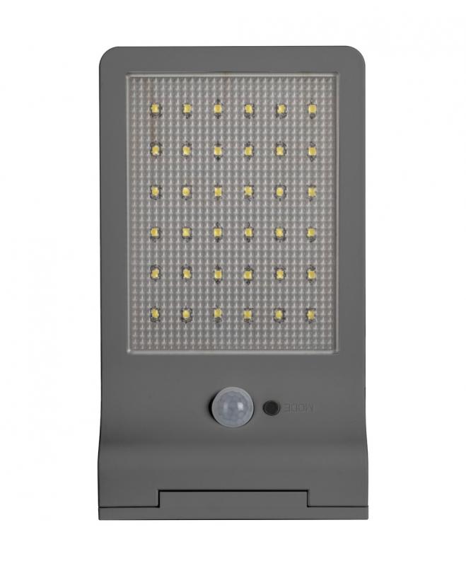 LEDVANCE LED Außenwandleuchte Door Solar & Sensor in Silber IP44