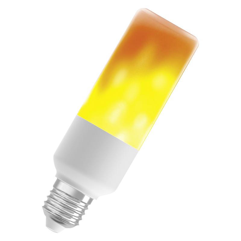 OSRAM E27 LED Dekolampe Flame mit Kerzeneffekt 0,5W extra warmweißes Licht