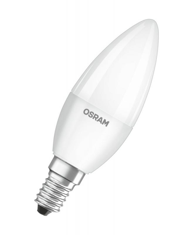 OSRAM E14 LED Kerzenlampe STAR matt 4,9W wie 40W neutralweißes Licht