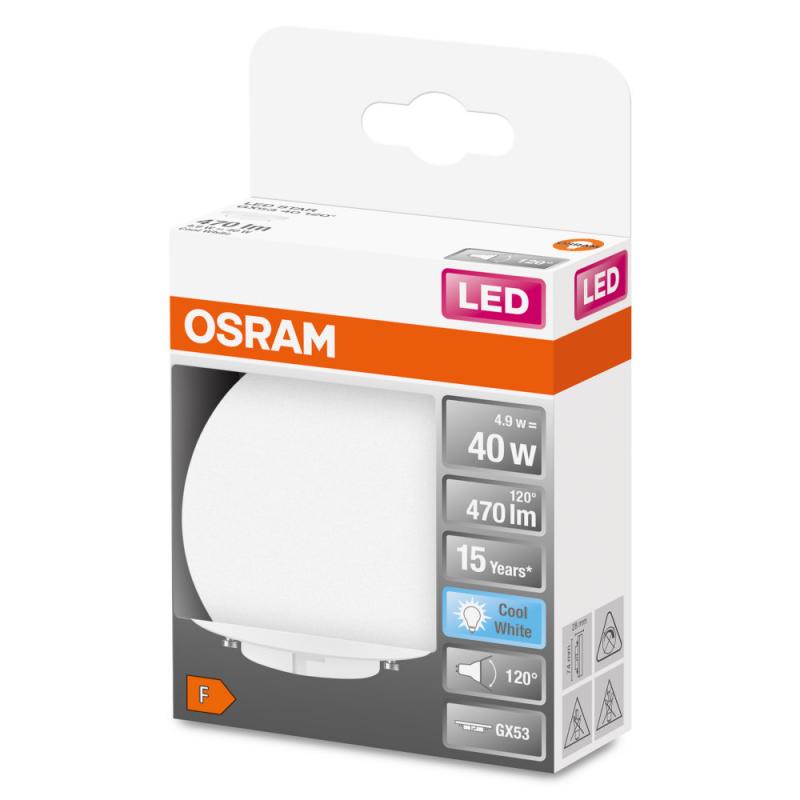 OSRAM LED Star GX53 LED Lampe 120° 4000K neutralweiß 4,9W wie 40W