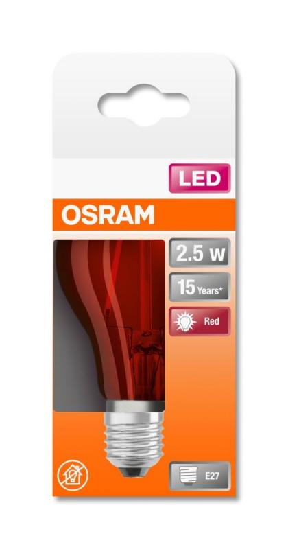 OSRAM LED STAR LED Lampe 15 DécorRed 2,5W warmweiß E27