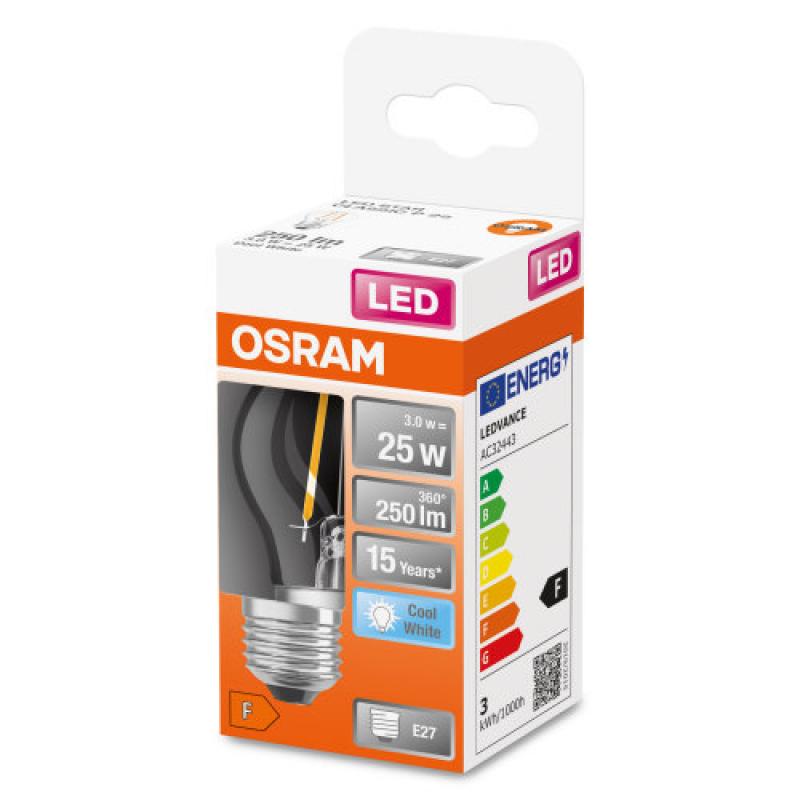 OSRAM E27 LED STAR FILAMENT Lampe klar 2,5W wie 25W neutralweißes Licht