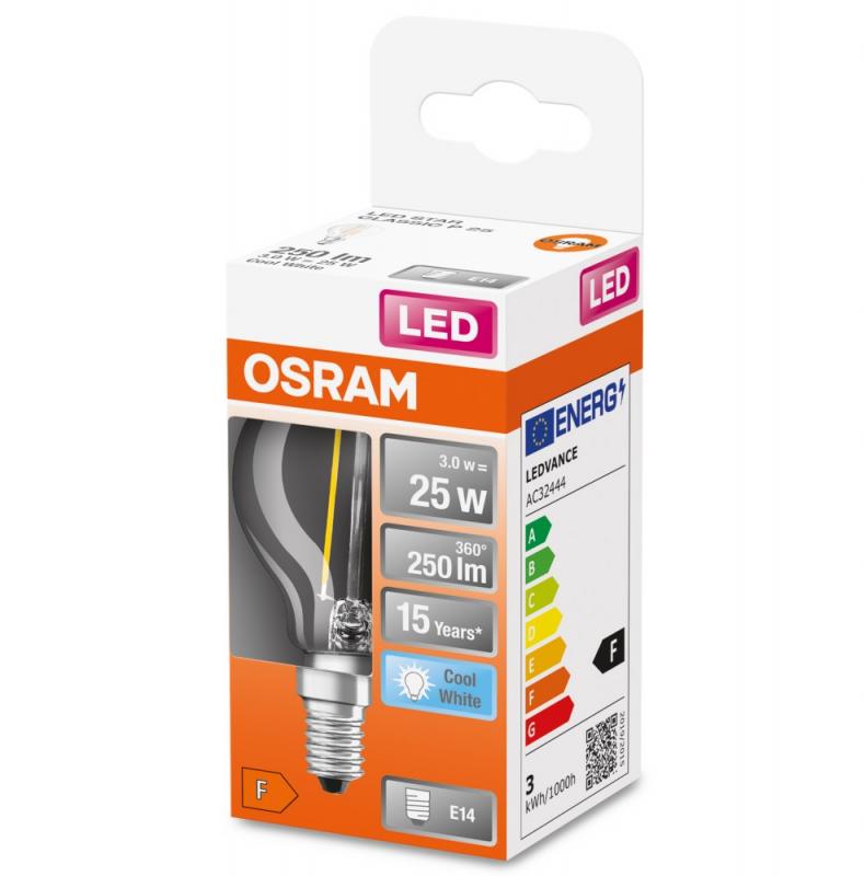 OSRAM E14 LED Lampe STAR FILAMENT klar 2,5W wie 25W neutralweiß